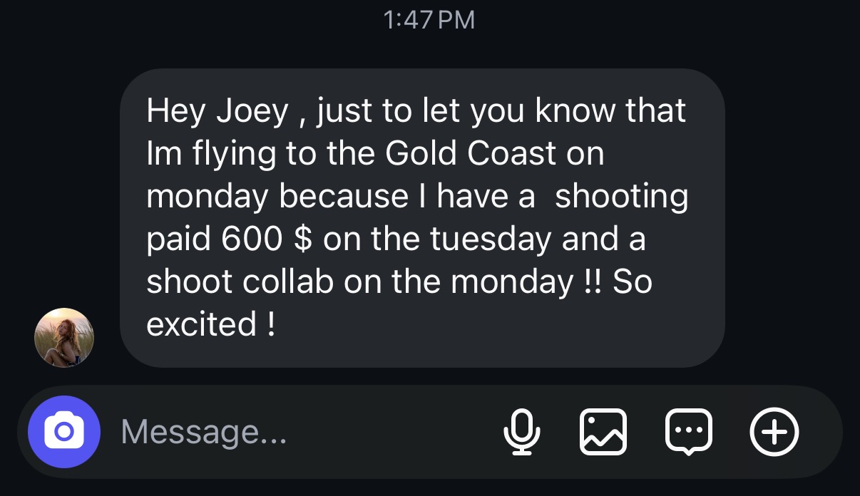Client message screenshot 1